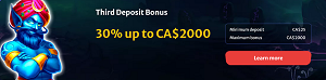 Thirdt Deposit Bonus